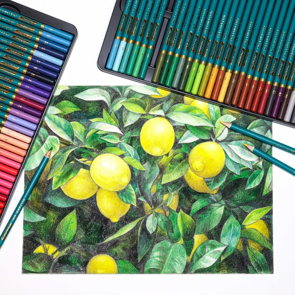 Pagos 72 Colored Pencils Set Premium Art Gift Box - Picture 7 of 8